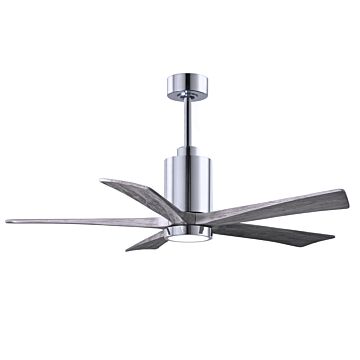 Patricia 1-Light 52" Ceiling Fan in Polished Chrome