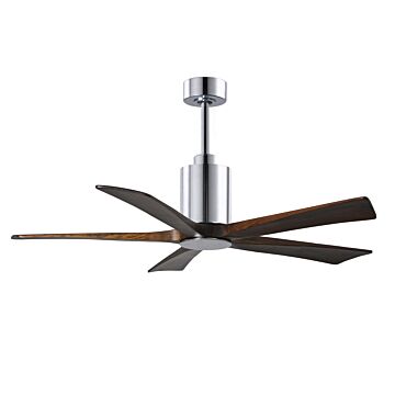 Patricia 1-Light 52" Ceiling Fan in Polished Chrome