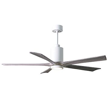Patricia 1-Light 60" Ceiling Fan in Gloss White