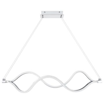 Bleecker LED Linear Chandelier in Polished Chrome