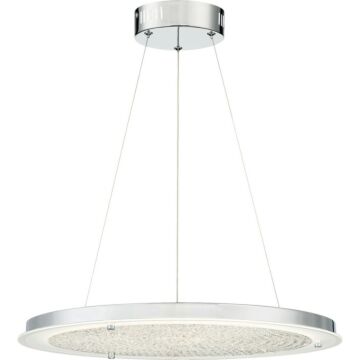 Quoizel Platinum Blaze 20.5 Inch LED Pendant in Polished Chrome