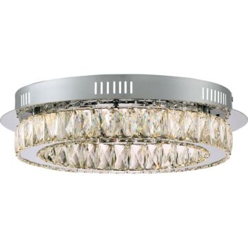 Quoizel Platinum Collection Embrace Flush Mount in Polished Chrome