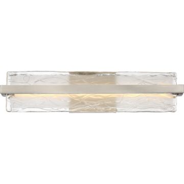 Quoizel Glacial 22 Inch LED Bathroom Vanity Light in Brushed Nickel