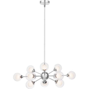 Quoizel Spellbound 12 Light 11 Inch Contemporary Chandelier in Polished Chrome