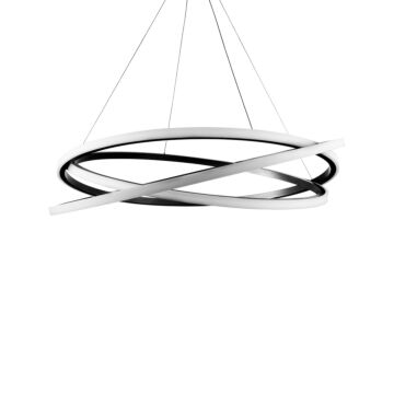 Veloce 3-Light LED Chandelier in Black