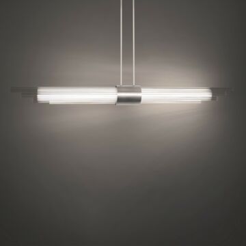 Luzerne 4-Light LED Linear Pendant in Brushed Nickel