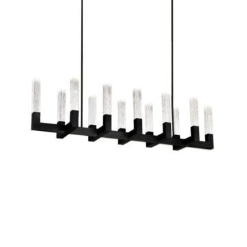 Cinema 12-Light LED Linear Pendant in Black