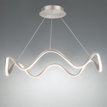 Morae 1-Light LED Pendant in Brushed Nickel