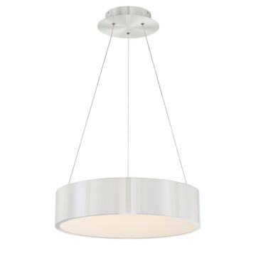 Corso 1-Light LED Pendant in Brushed Aluminum