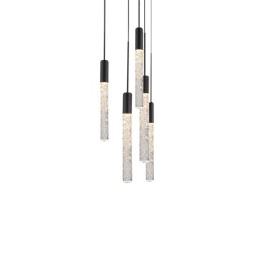 Magic 5-Light LED Pendant in Black