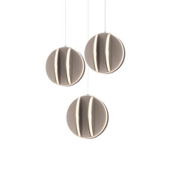 Carillion 1-Light LED Chandelier in Brushed Nickel