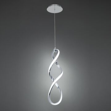 Interlace LED Pendant in Chrome by W.A.C. Lighting