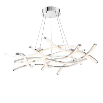 Divergence LED Chandelier in Chrome by W.A.C. Lighting