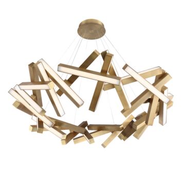 Chaos 31-Light 61" in Aged Brass