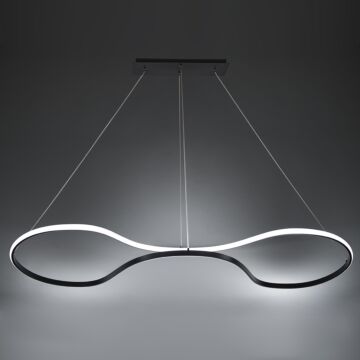 Marques LED Pendant in Black by W.A.C. Lighting