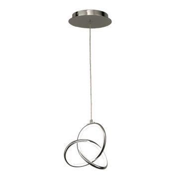 Vornado LED Pendant in Chrome by W.A.C. Lighting