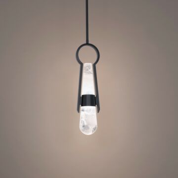 Ezra 2-Light LED Mini Pendant in Black