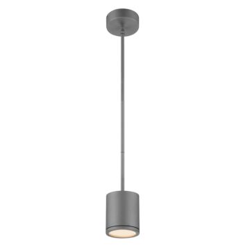Tube 1-Light LED Pendant in Graphite