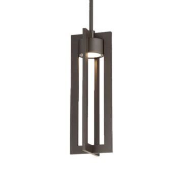 Chamber 1-Light LED Pendant in Bronze