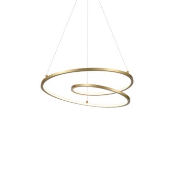 Twist LED Pendant in Antique Brass by Kuzco Lighting