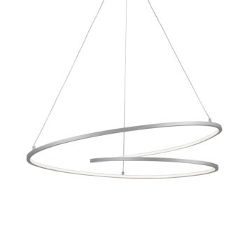 Twist LED Pendant in Antique Silver by Kuzco Lighting