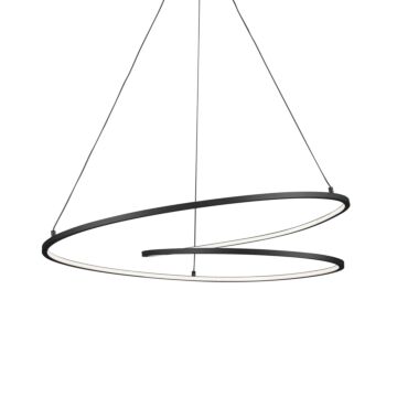 Twist LED Pendant in Black by Kuzco Lighting