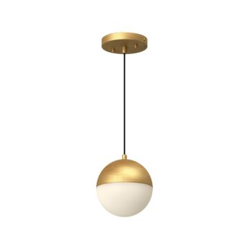 Monae LED Pendant in Brushed Gold by Kuzco Lighting