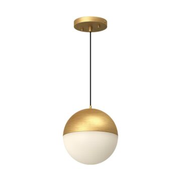 Monae LED Pendant in Brushed Gold by Kuzco Lighting