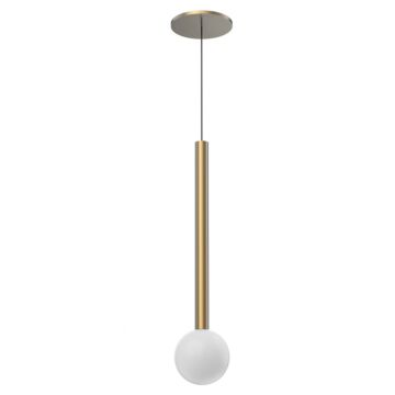 Elixir LED Pendant in Brushed Gold by Kuzco Lighting