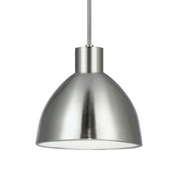 Chroma LED Pendant in Brushed Nickel by Kuzco Lighting