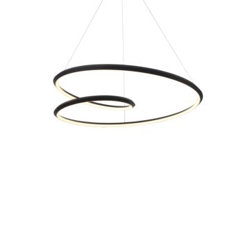 Ampersand LED Pendant in Black by Kuzco Lighting