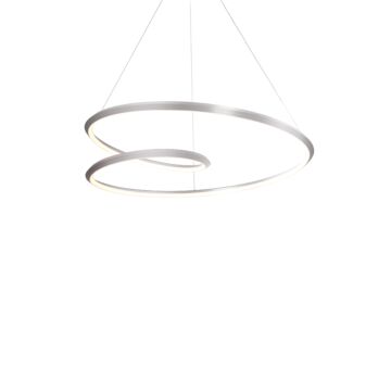 Ampersand LED Pendant in Brushed Nickel by Kuzco Lighting