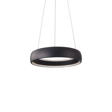 Halo LED Pendant in Black by Kuzco Lighting