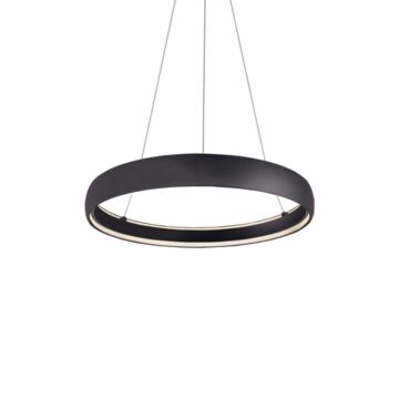 Halo LED Pendant in Black by Kuzco Lighting