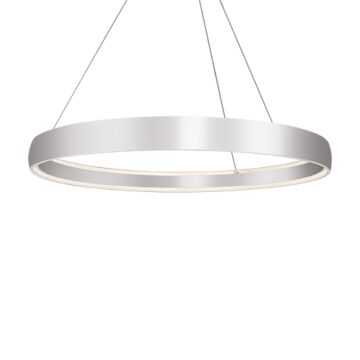 Halo LED Pendant in Brushed Silver by Kuzco Lighting