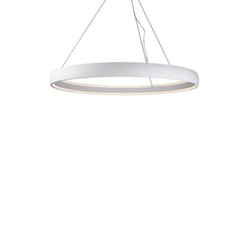 Halo LED Pendant in White by Kuzco Lighting