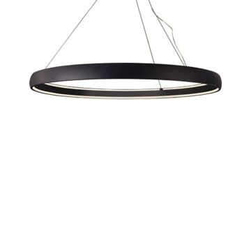 Halo LED Pendant in Black by Kuzco Lighting