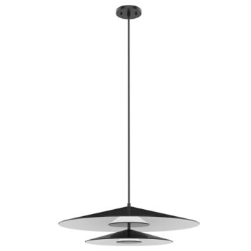 Cruz LED Pendant in Metal  BlackWhite by Kuzco Lighting