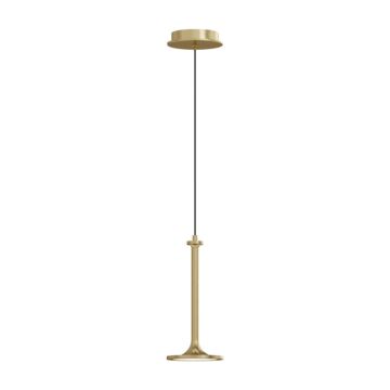 Issa LED Pendant in Brushed Gold by Alora
