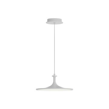 Issa LED Pendant in White by Alora