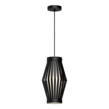 Hana One Light Pendant in Matte Black Opal Matte Glass by Alora
