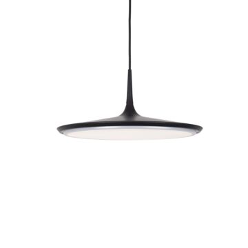 Disc LED Pendant in Black by Kuzco Lighting