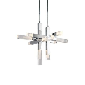 Martelo LED Pendant in Chrome by Kuzco Lighting