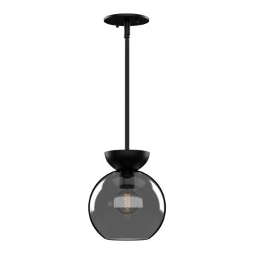 Arcadia One Light Pendant in BlackSmoked by Kuzco Lighting
