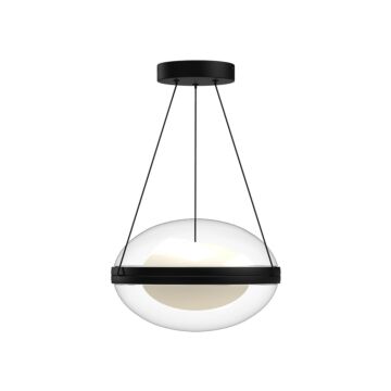 Virgo LED Pendant in BlackOpal Glass by Kuzco Lighting