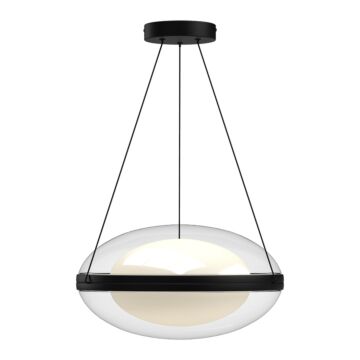 Virgo LED Pendant in BlackOpal Glass by Kuzco Lighting