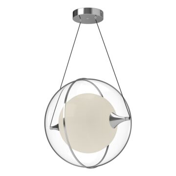 Aries LED Pendant in Chrome by Kuzco Lighting