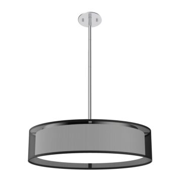 Dalton LED Pendant in Black Organza by Kuzco Lighting