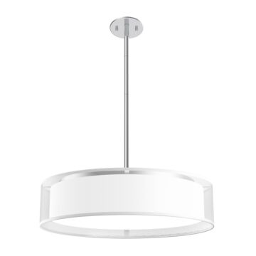 Dalton LED Pendant in White Organza by Kuzco Lighting