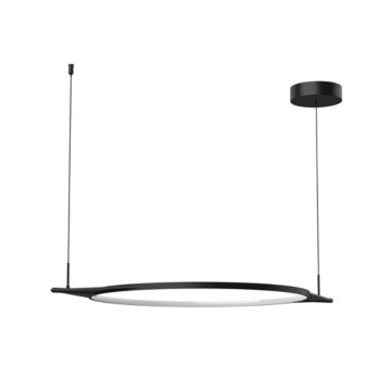 Serif LED Pendant in Black by Kuzco Lighting